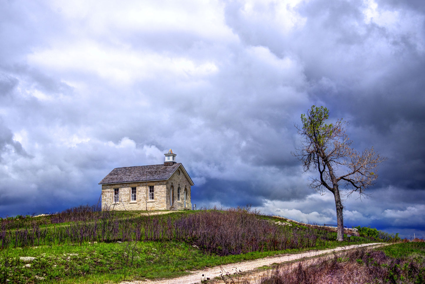 FH0022 - Stormy Day at the Lower Fox Creek School