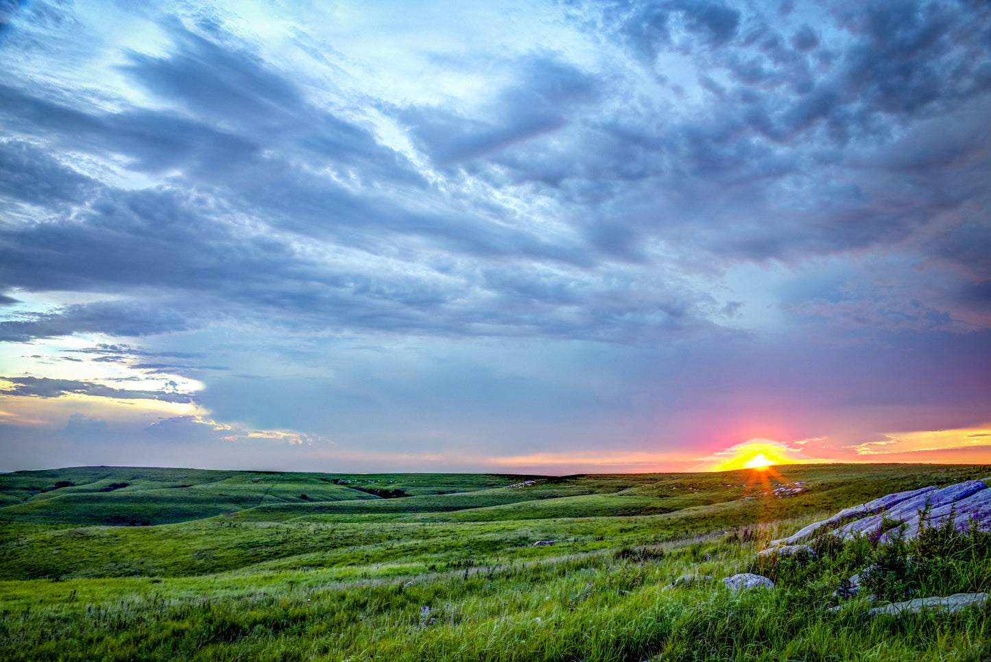 FH0091 - Sunset On the Flint Hills