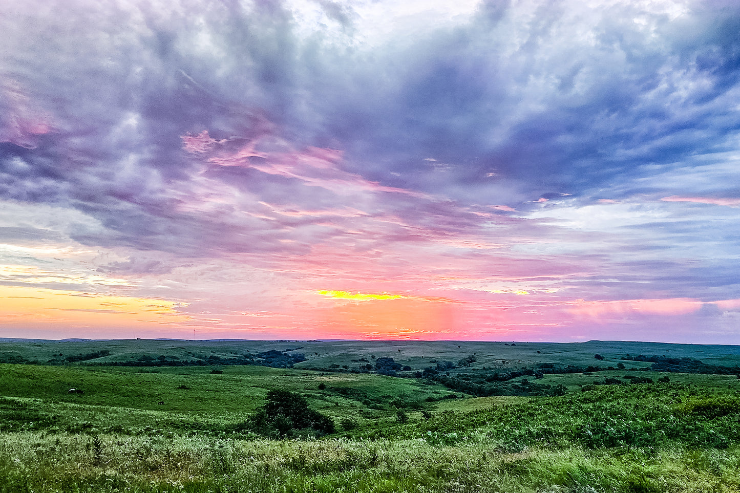 FH0165 - Summer Sunrise on the Flint Hills