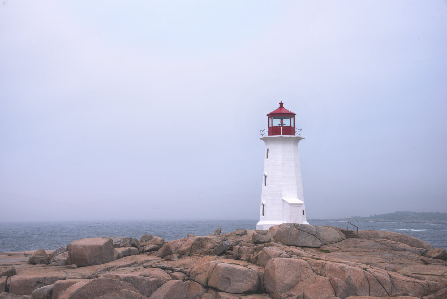 NS0008 - Peggy's Point Lighthouse in the Fog
