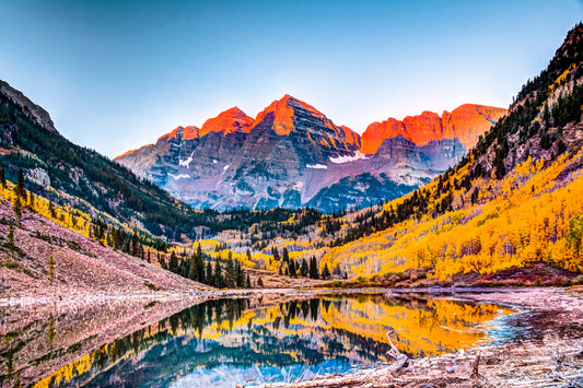 COL0039 - Sunrise Glow on Maroon Bells