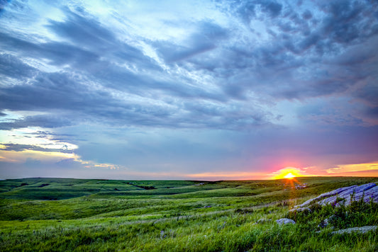 FH0091 - Sunset On the Flint Hills
