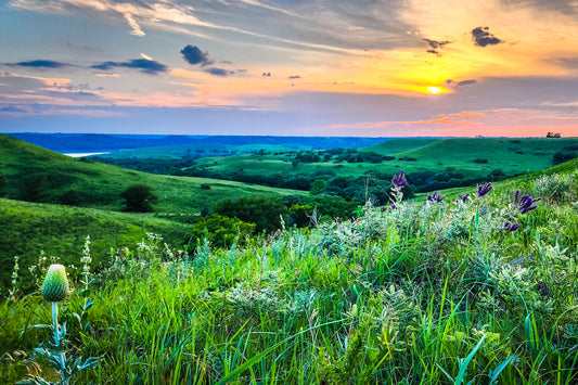 FH0165 - Sunset Over Tuttle Creek Lake Area