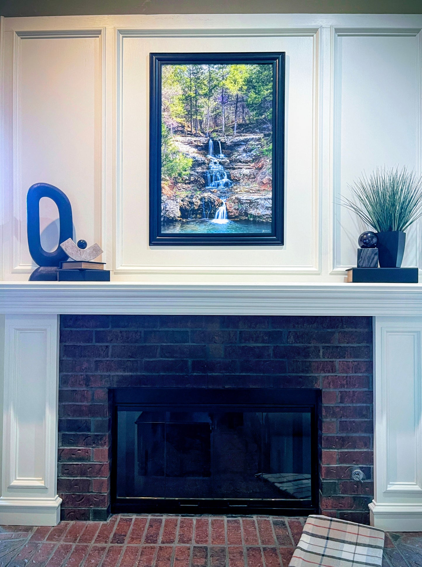 Testimonial - Falls at Little Indian Creek Textured With Black Frame