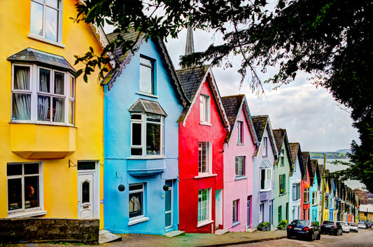 IR0031 - Deck of Cards Houses From Top of Hill