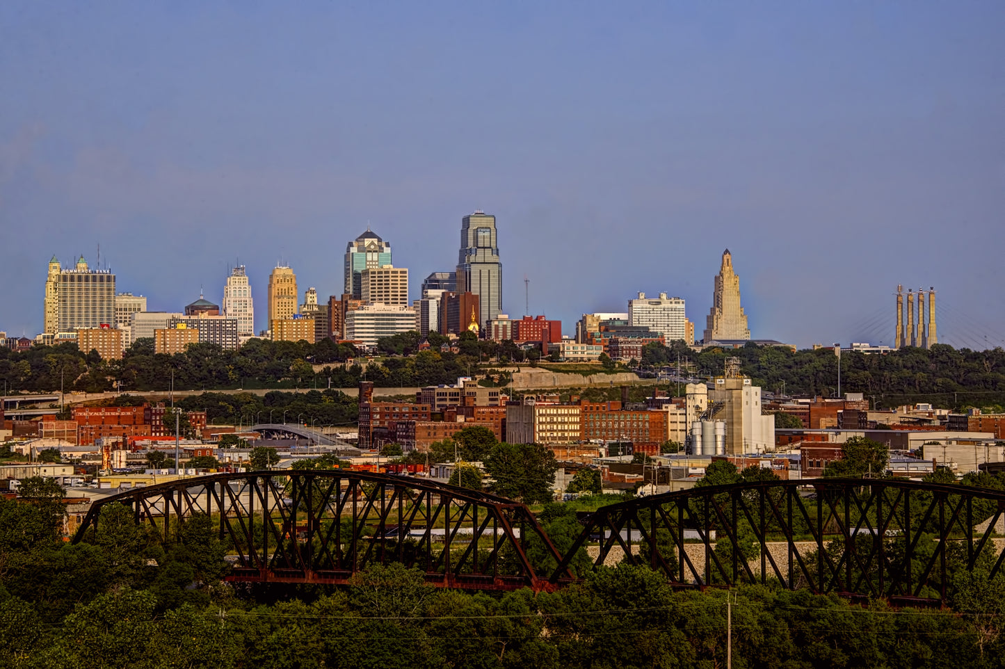 KC0014 - View of Downtown KC From Strawberry Hill