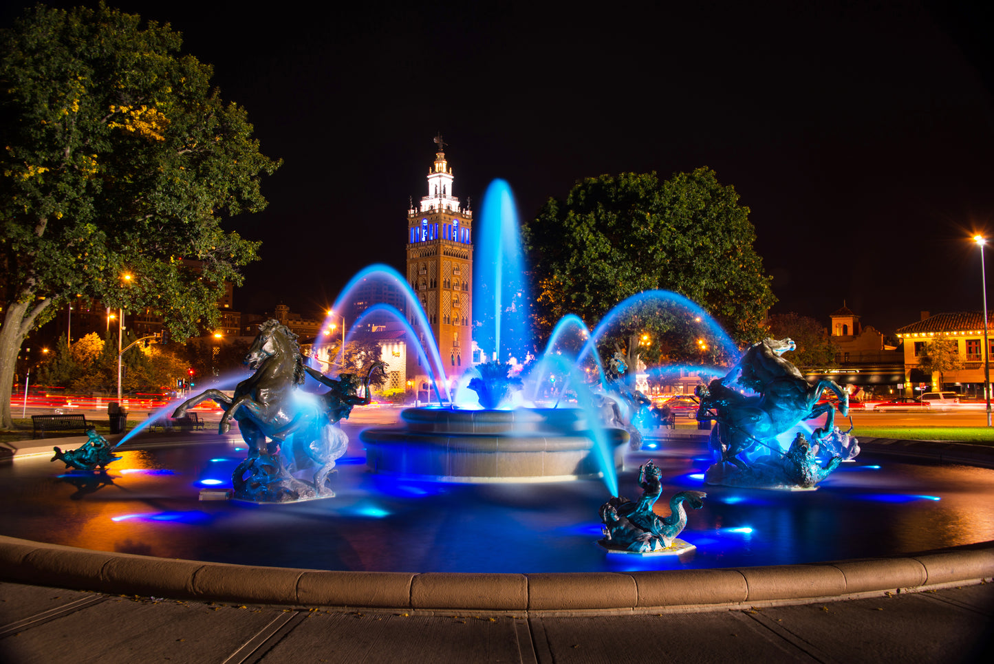 KC0026 - JC Nichols Fountain in Royal Blue