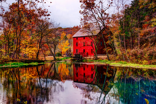 MO0022 - Alley Mill and Alley Spring in Autumn