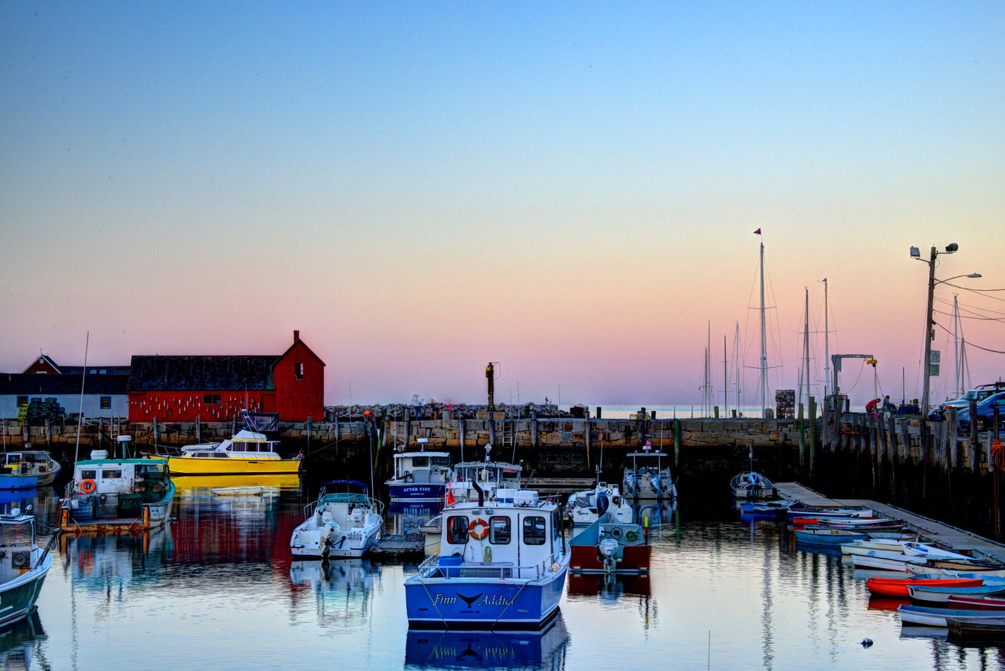 NE0001 - Colorful Rockport Massachusetts Harbor